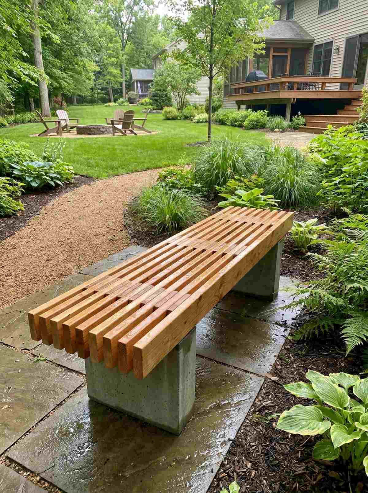 perpendicular cross slat pattern