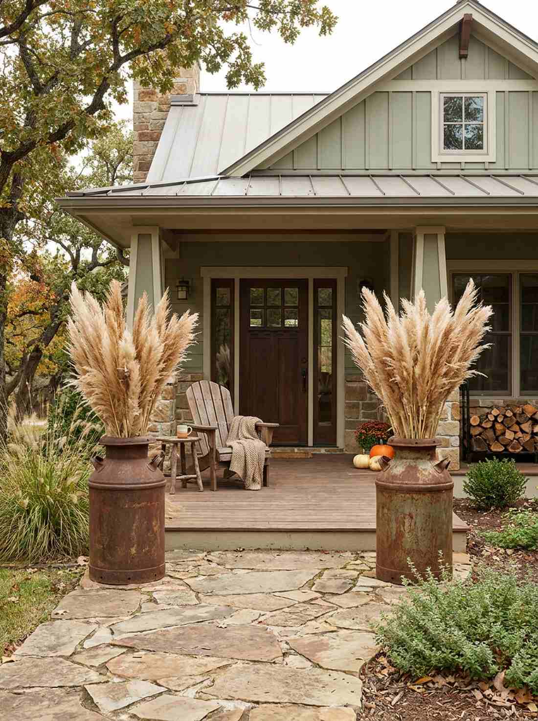 antique milk can arrangements