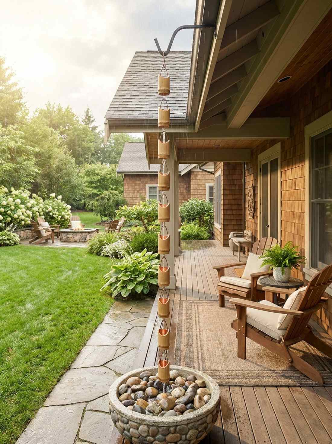 bamboo rain chains