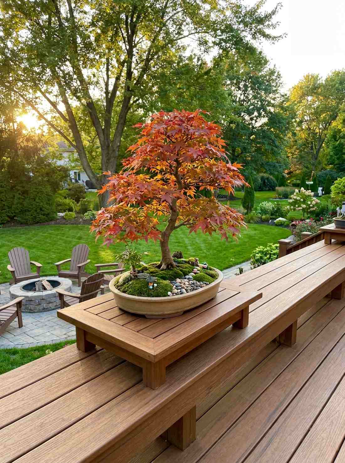 bonsai maple display