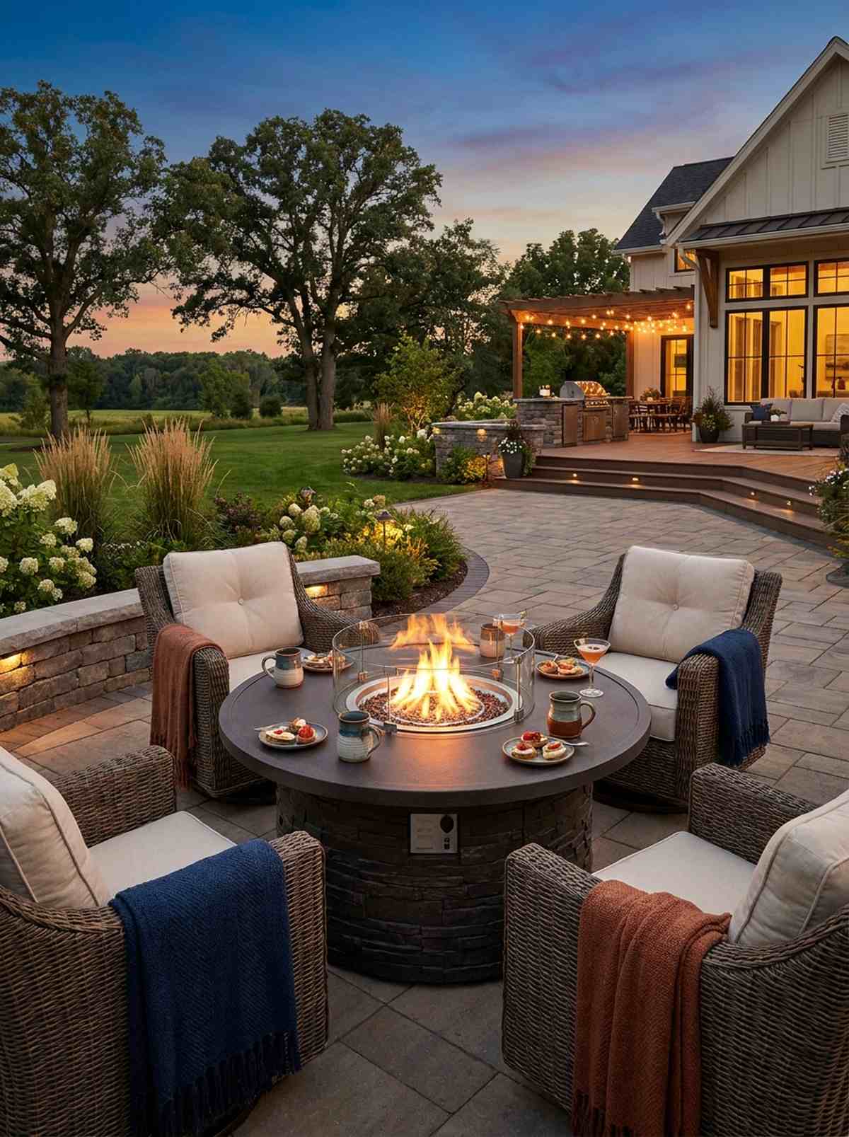 fire table round