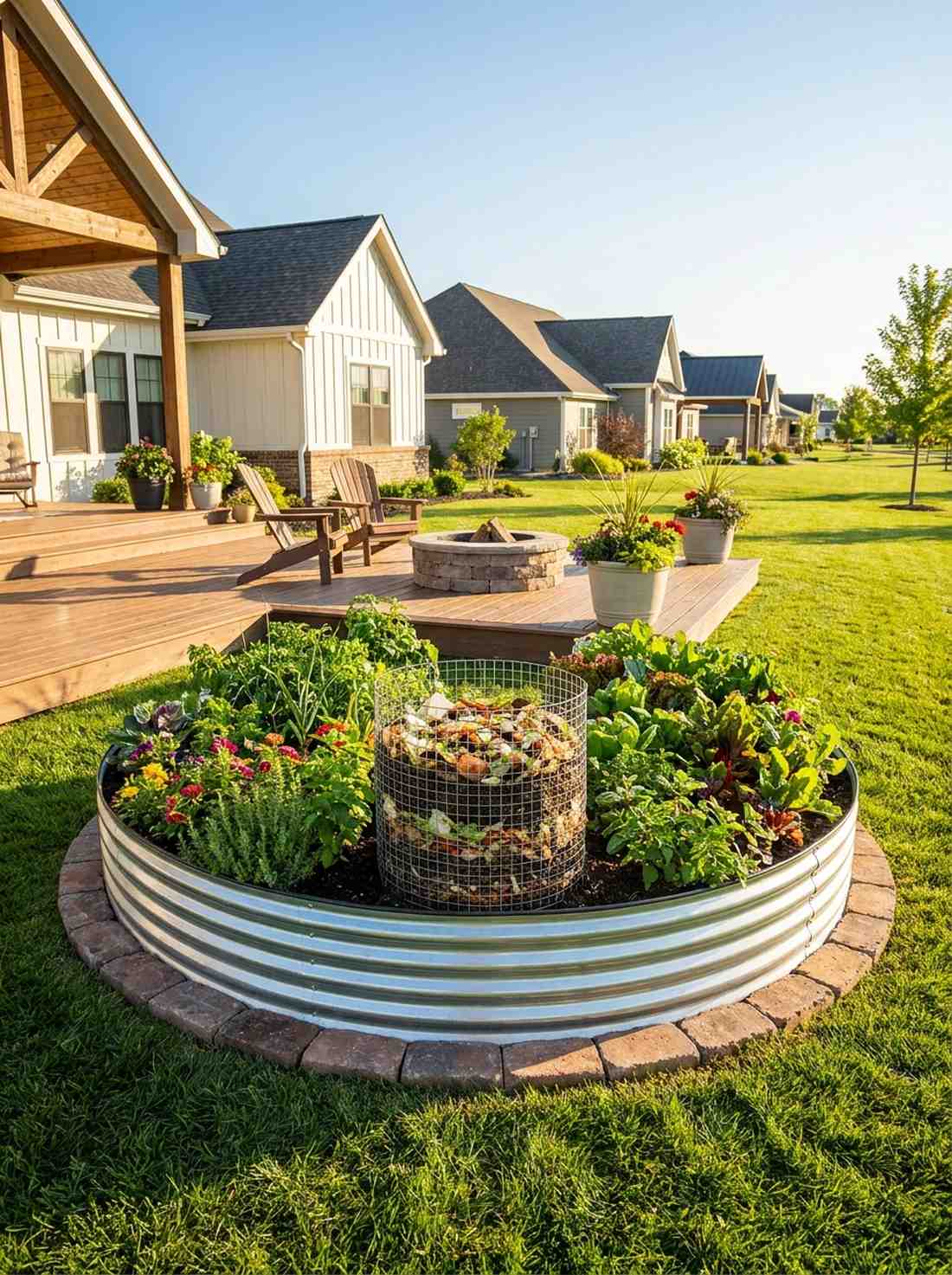keyhole garden bed