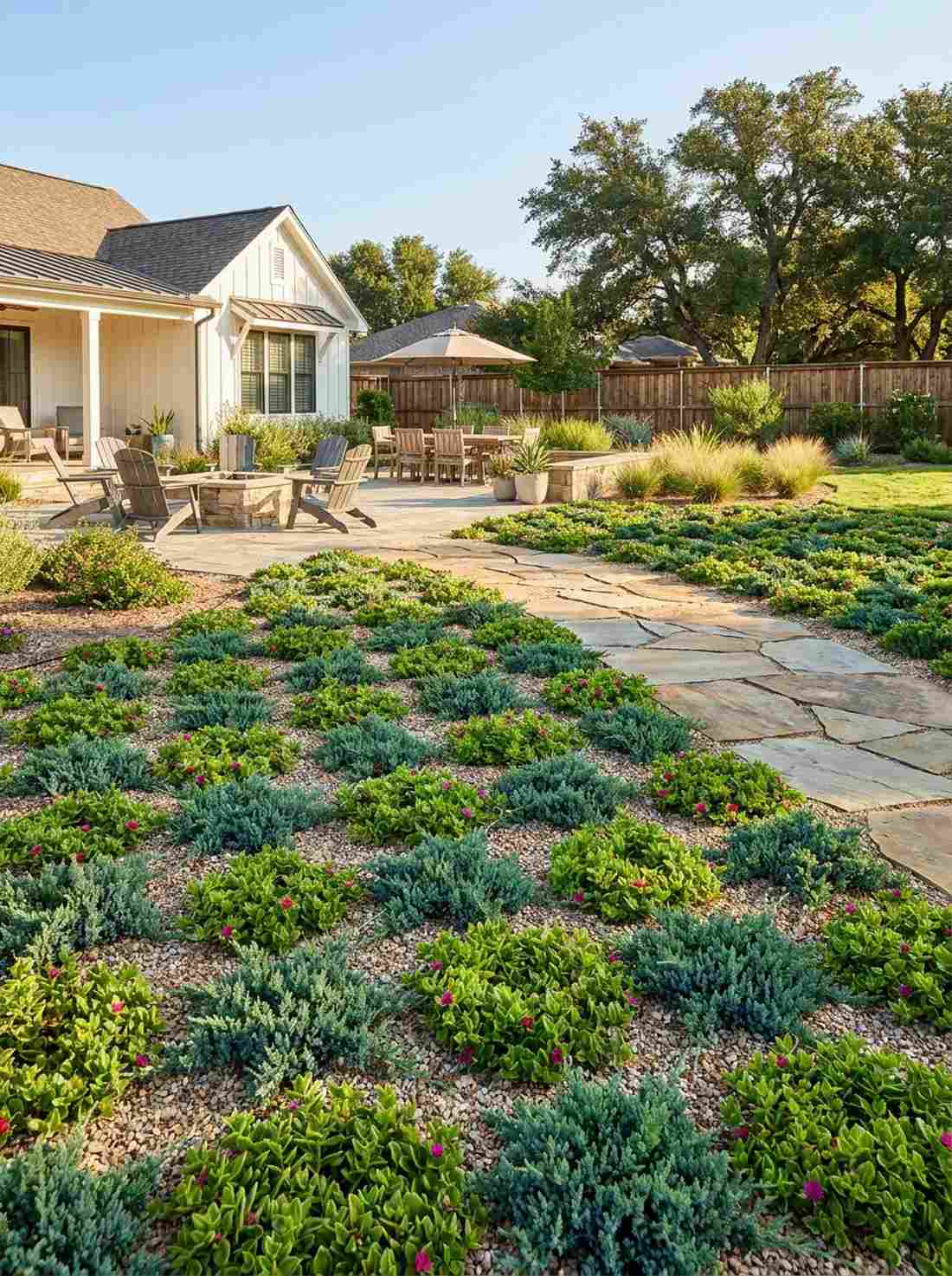 mass groundcover plantings
