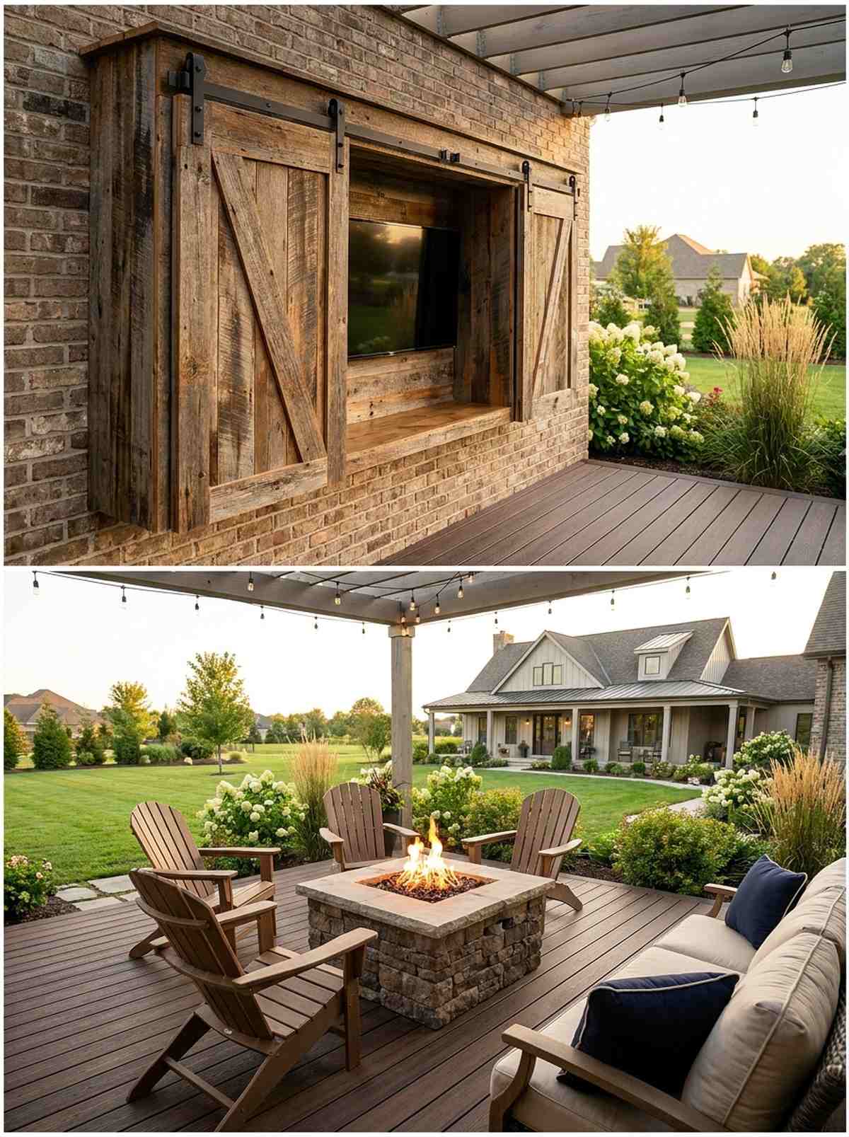 rustic barn door cabinet