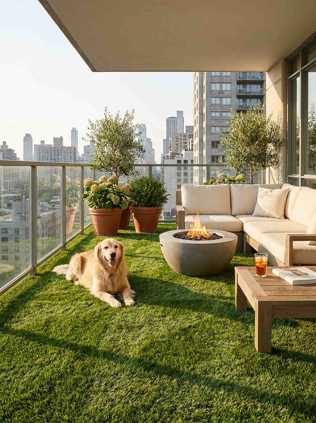synthetic turf lawn panels