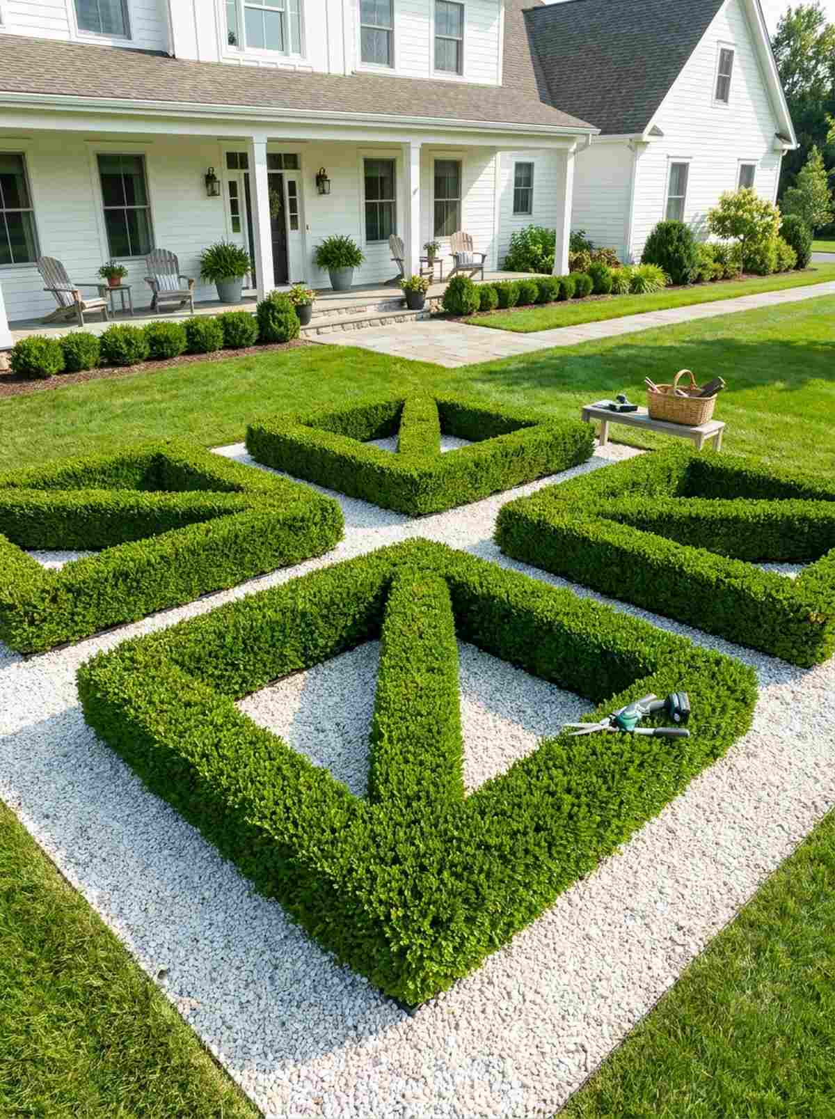 topiary box parterre