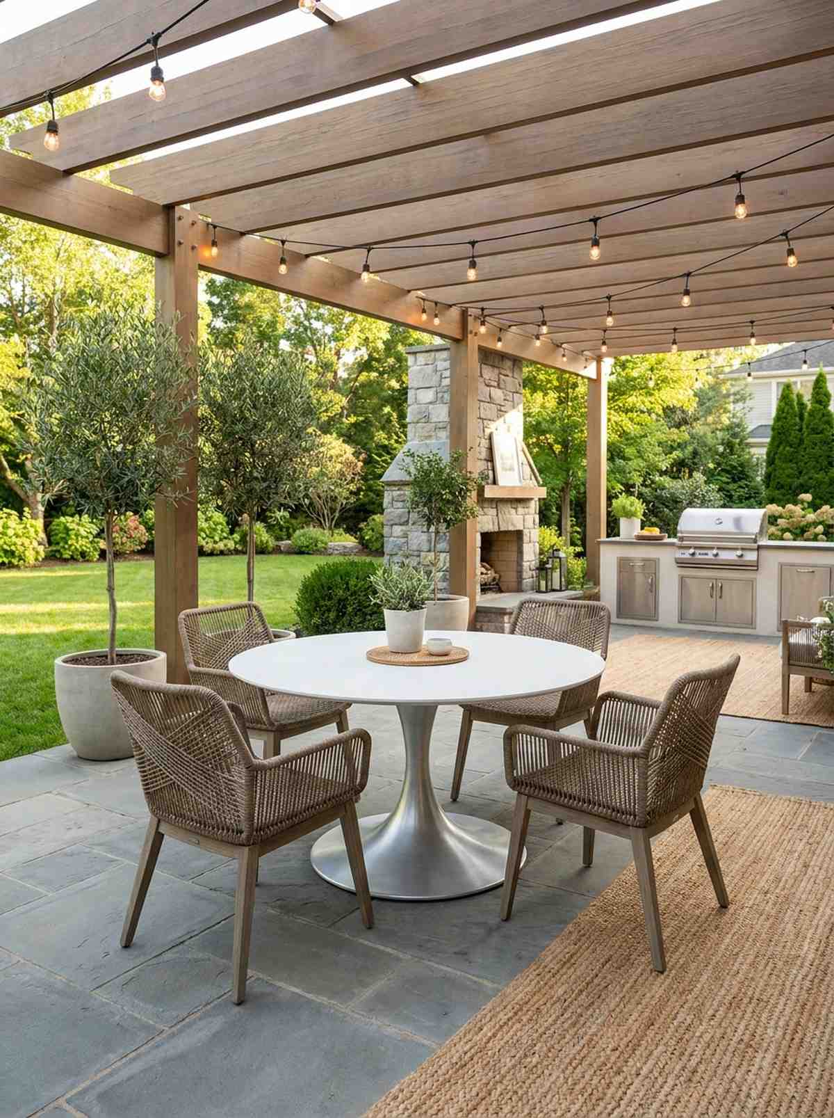 tulip base outdoor table