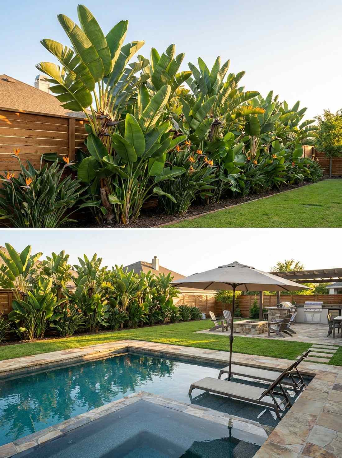 bird of paradise border plantings