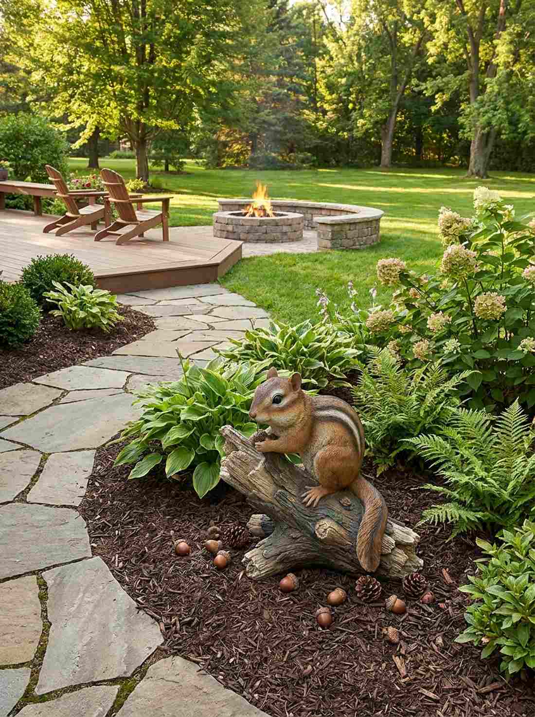 chipmunk on log