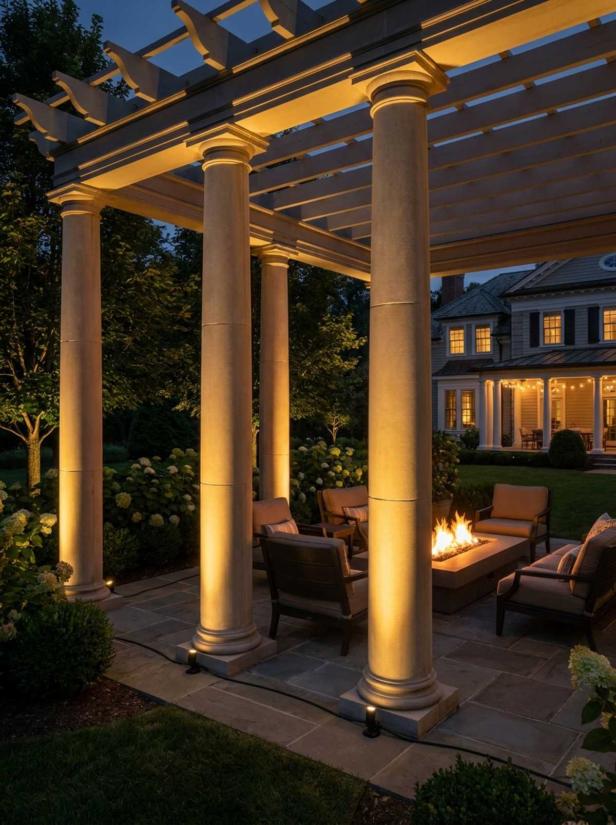 column uplighting array