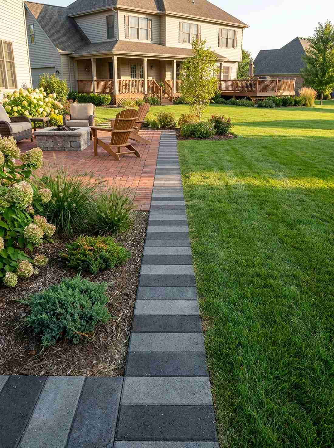 concrete soldier course edging