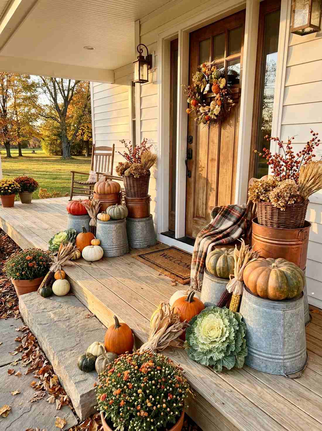 fall pumpkin perch