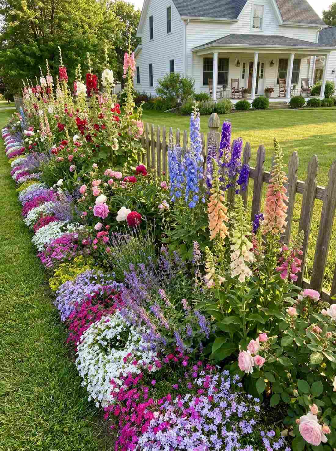 mixed perennial cottage border
