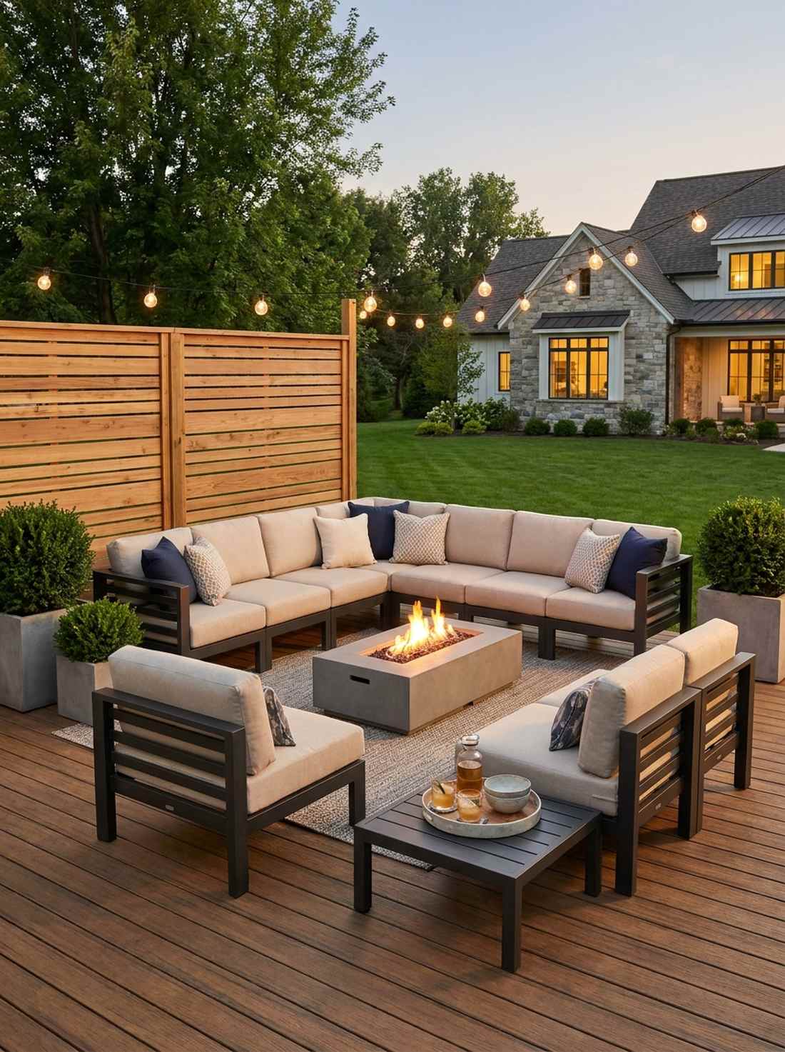 modular sectional corner arrangements
