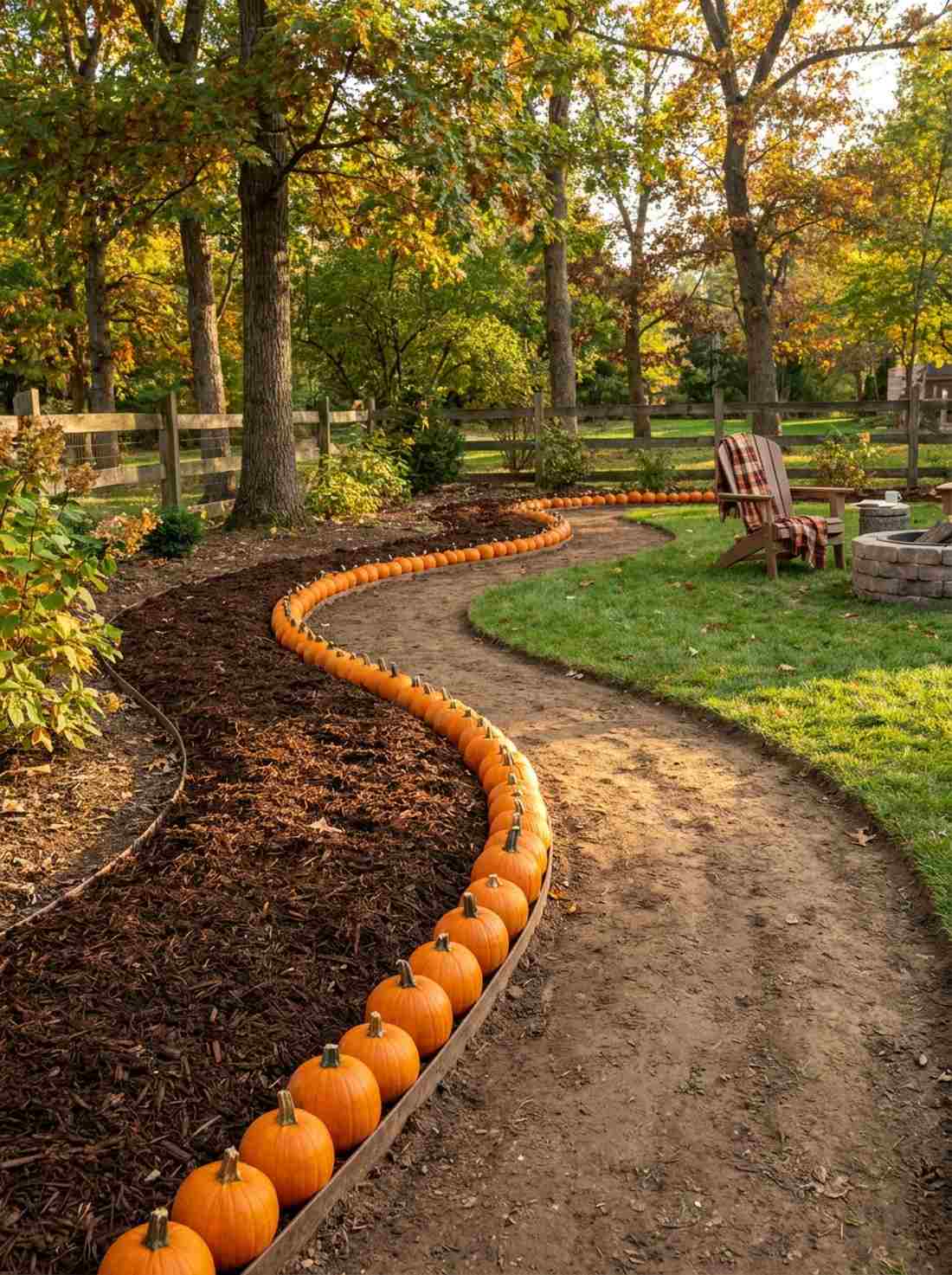 mulch path border