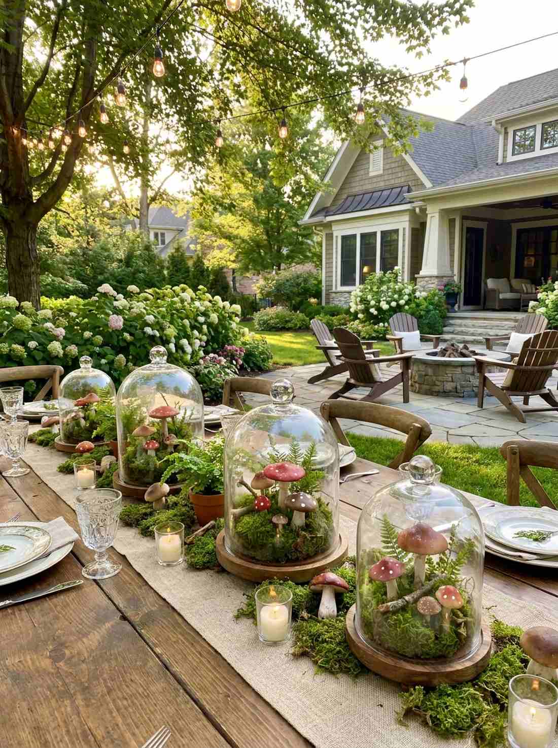 mushroom terrarium centerpieces