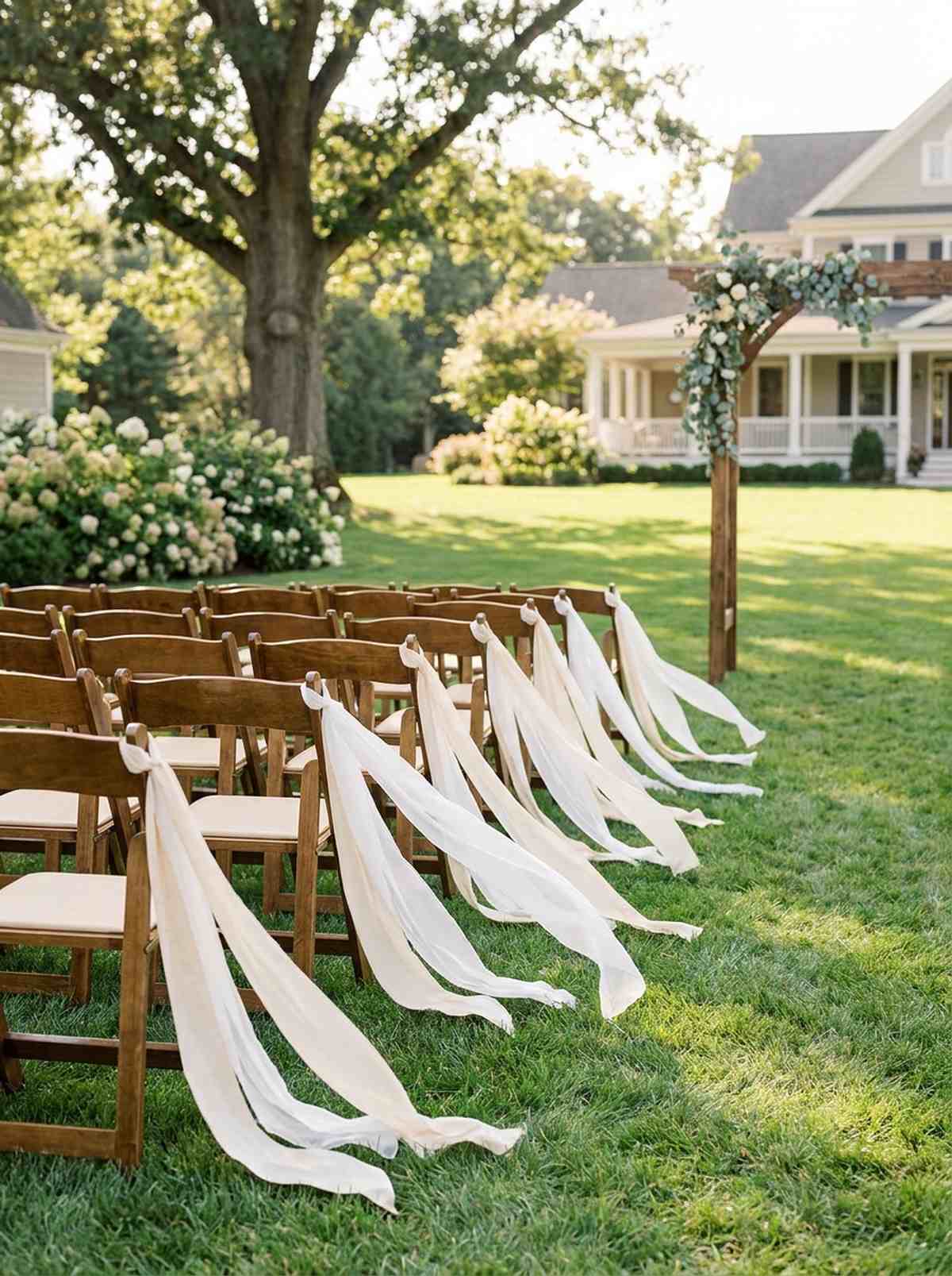 ribbon marked chairs