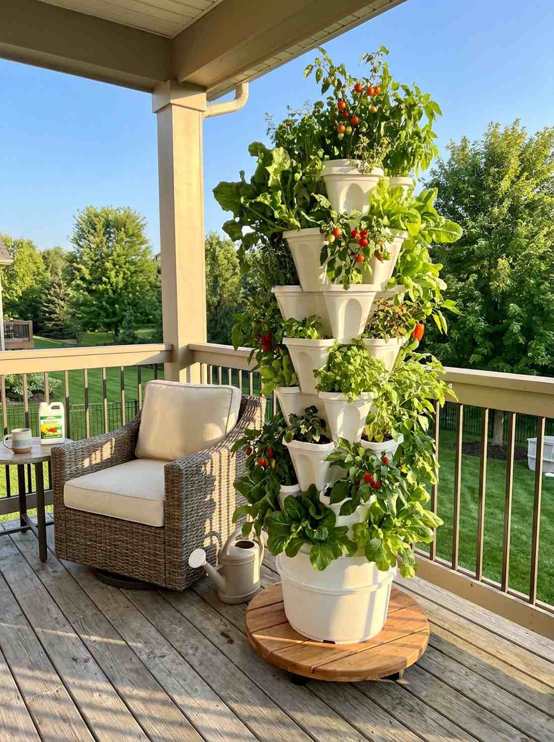 vertical vegetable tower gardens