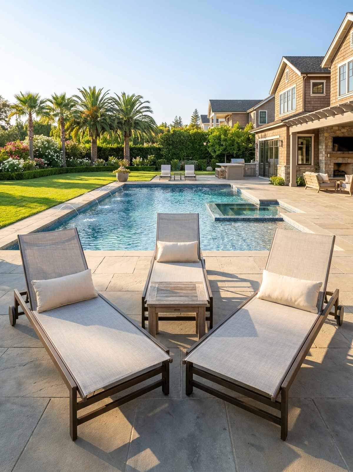 chaise lounge grouping