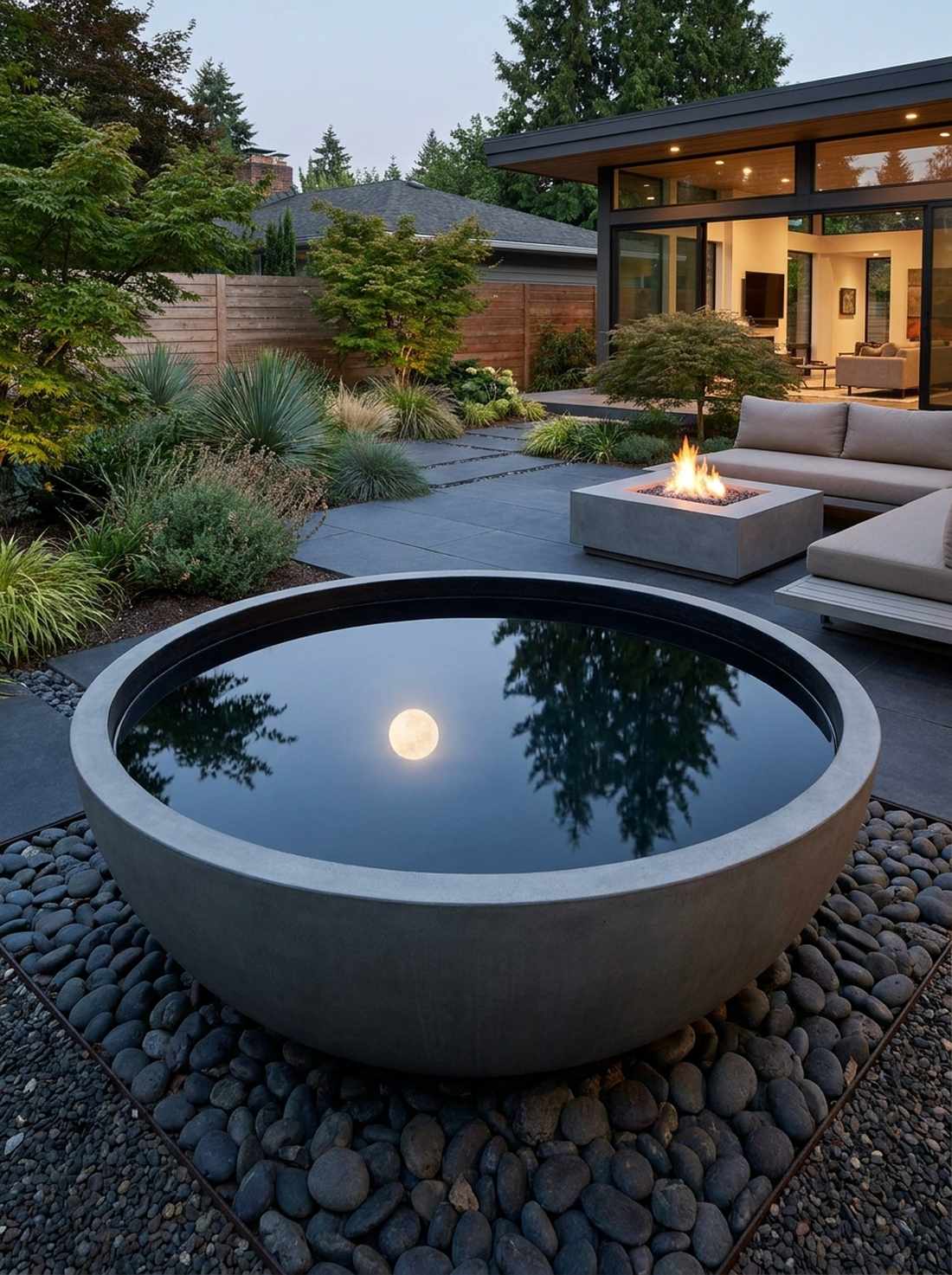 circular water bowls