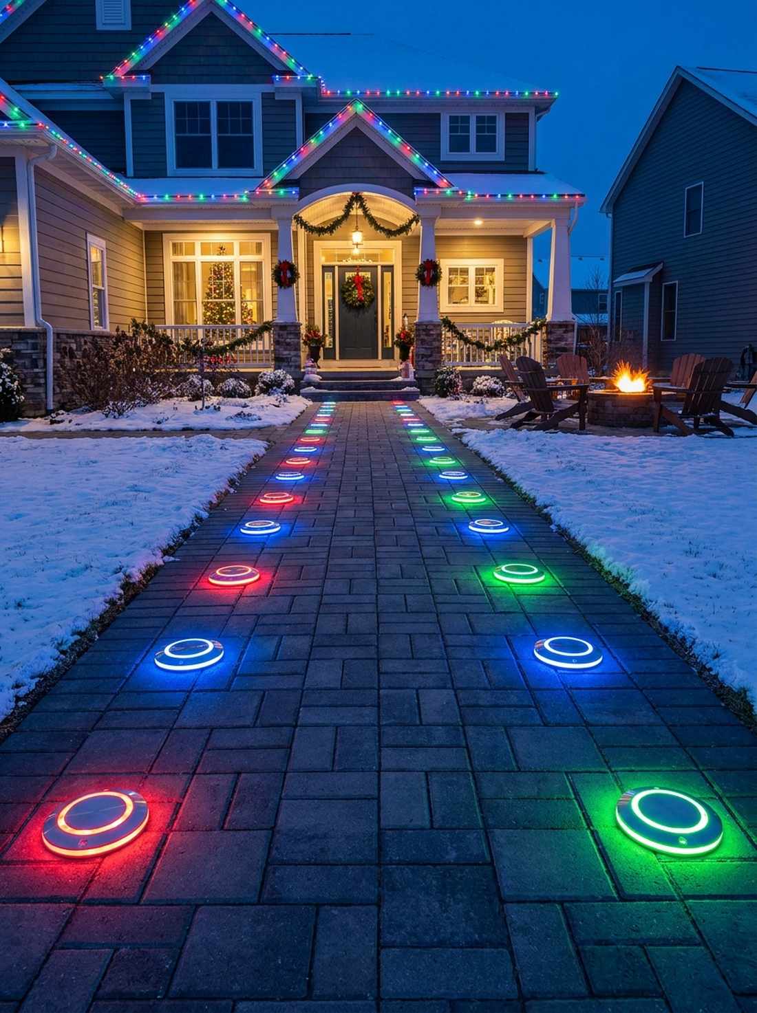 color changing pathway discs