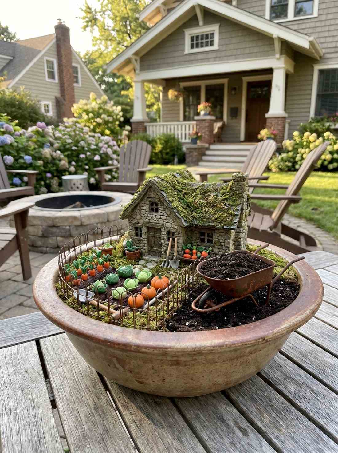 cottage with garden courtyard
