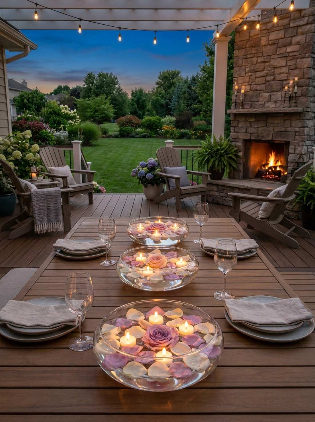 floating flower bowls