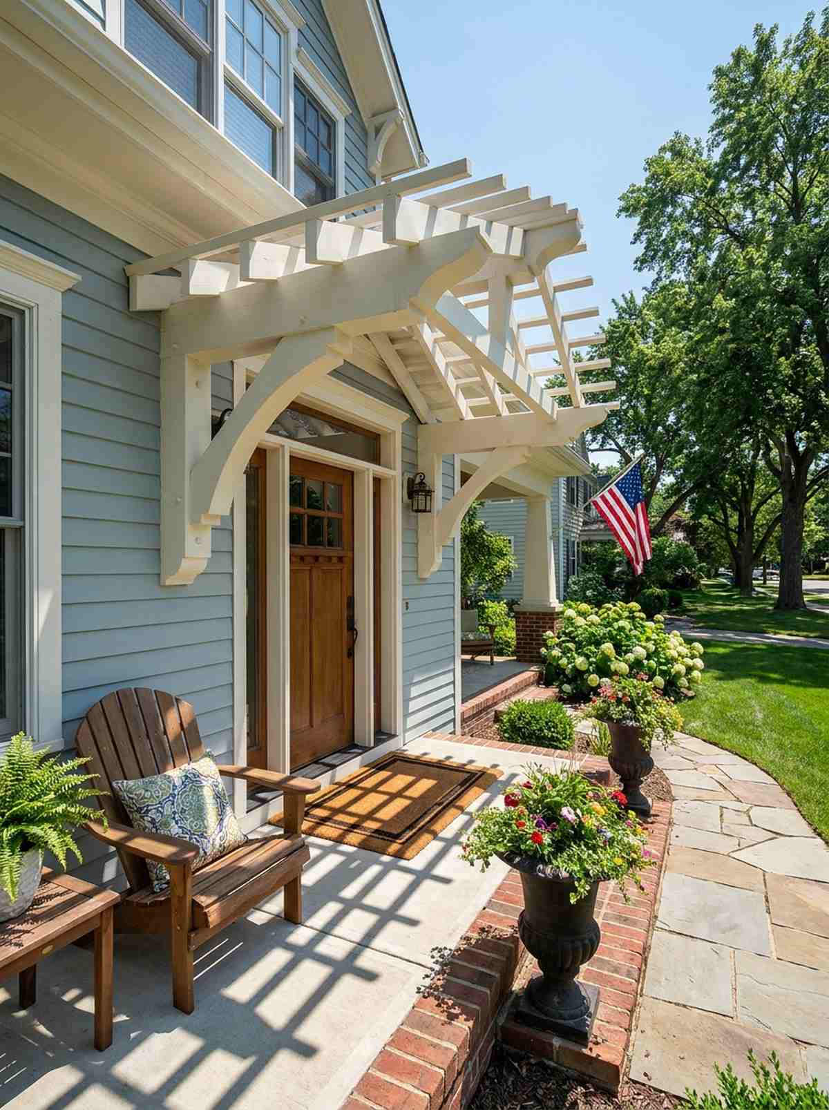 front entry pergola portico