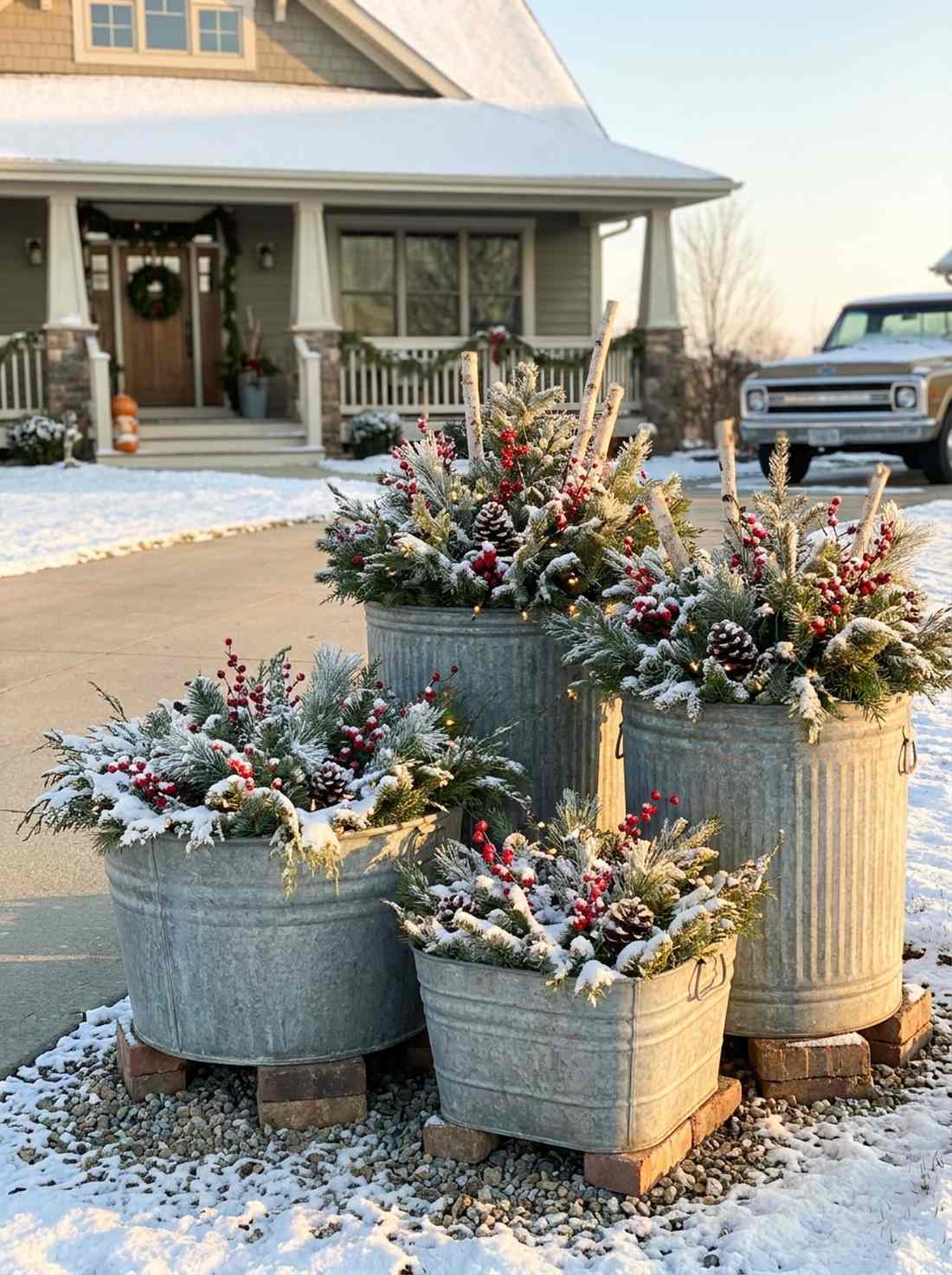 galvanized metal tubs and buckets