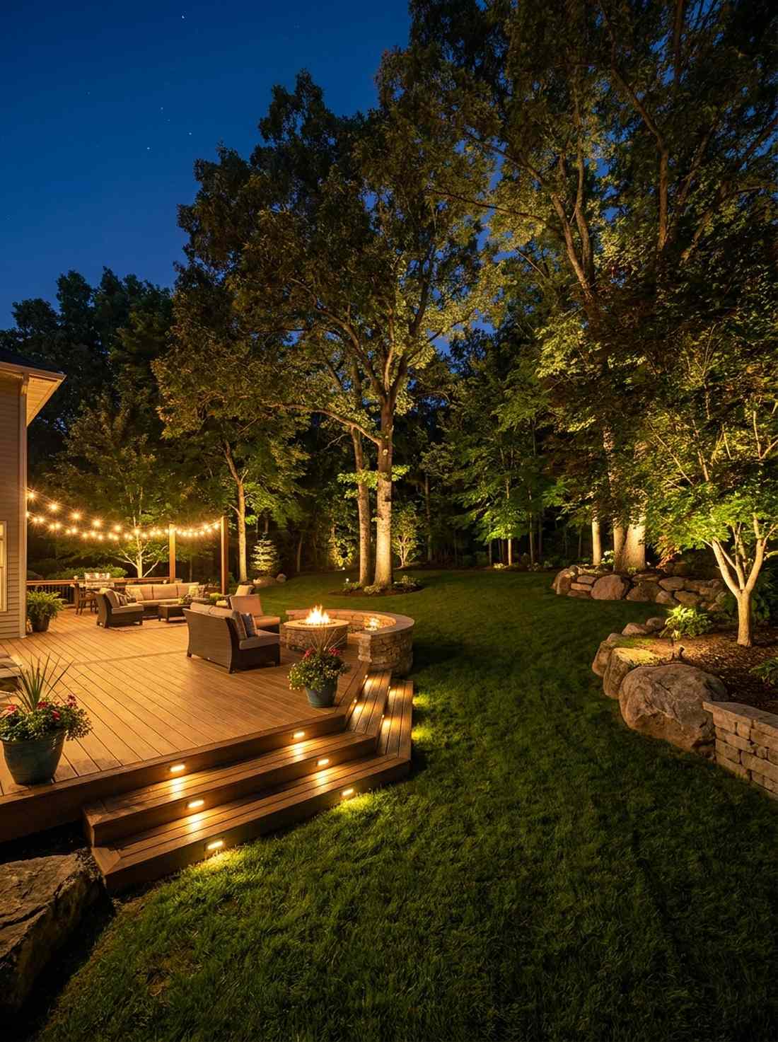 landscape uplighting integration
