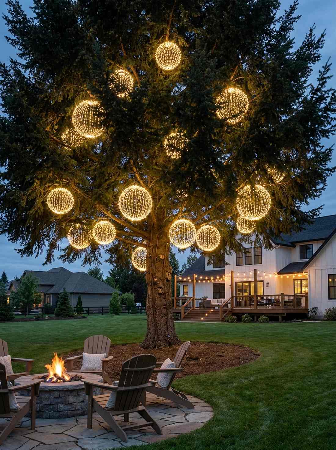 lighted ornament focal points