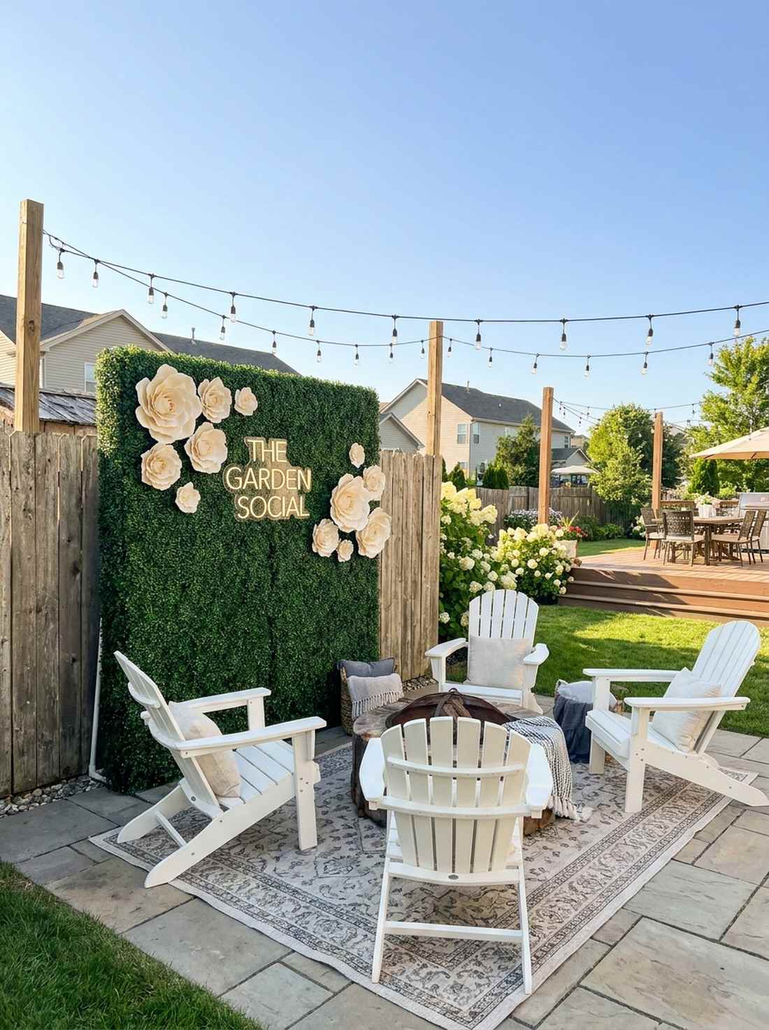 living wall photo backdrop