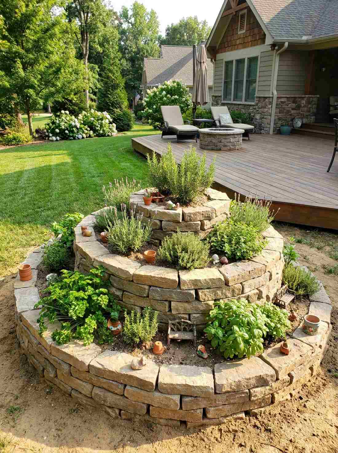 mediterranean herb spirals