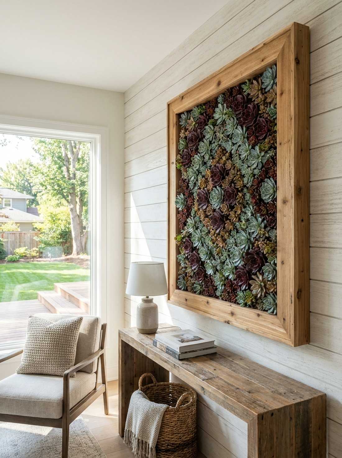 succulent vertical frame