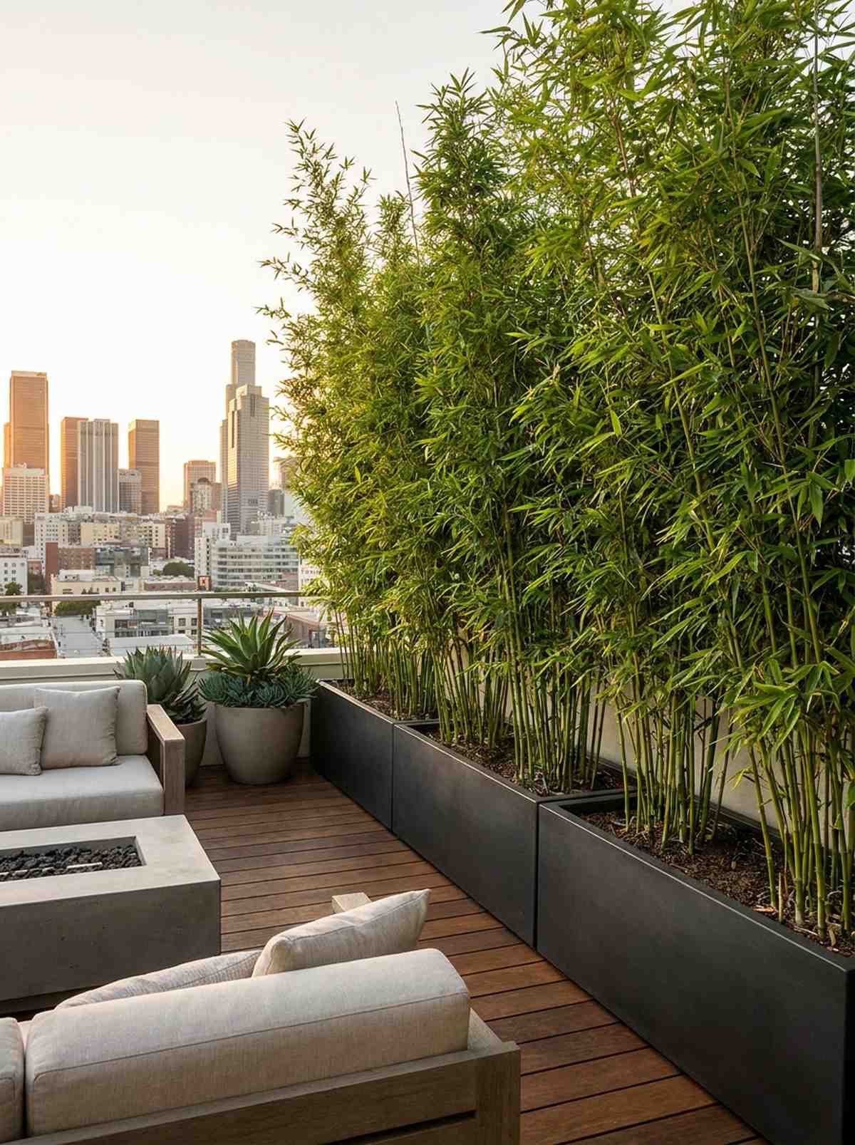 bamboo screen wall