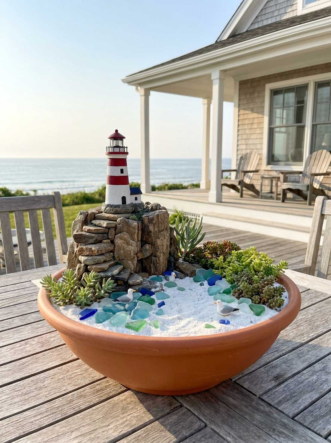lighthouse coastal scene