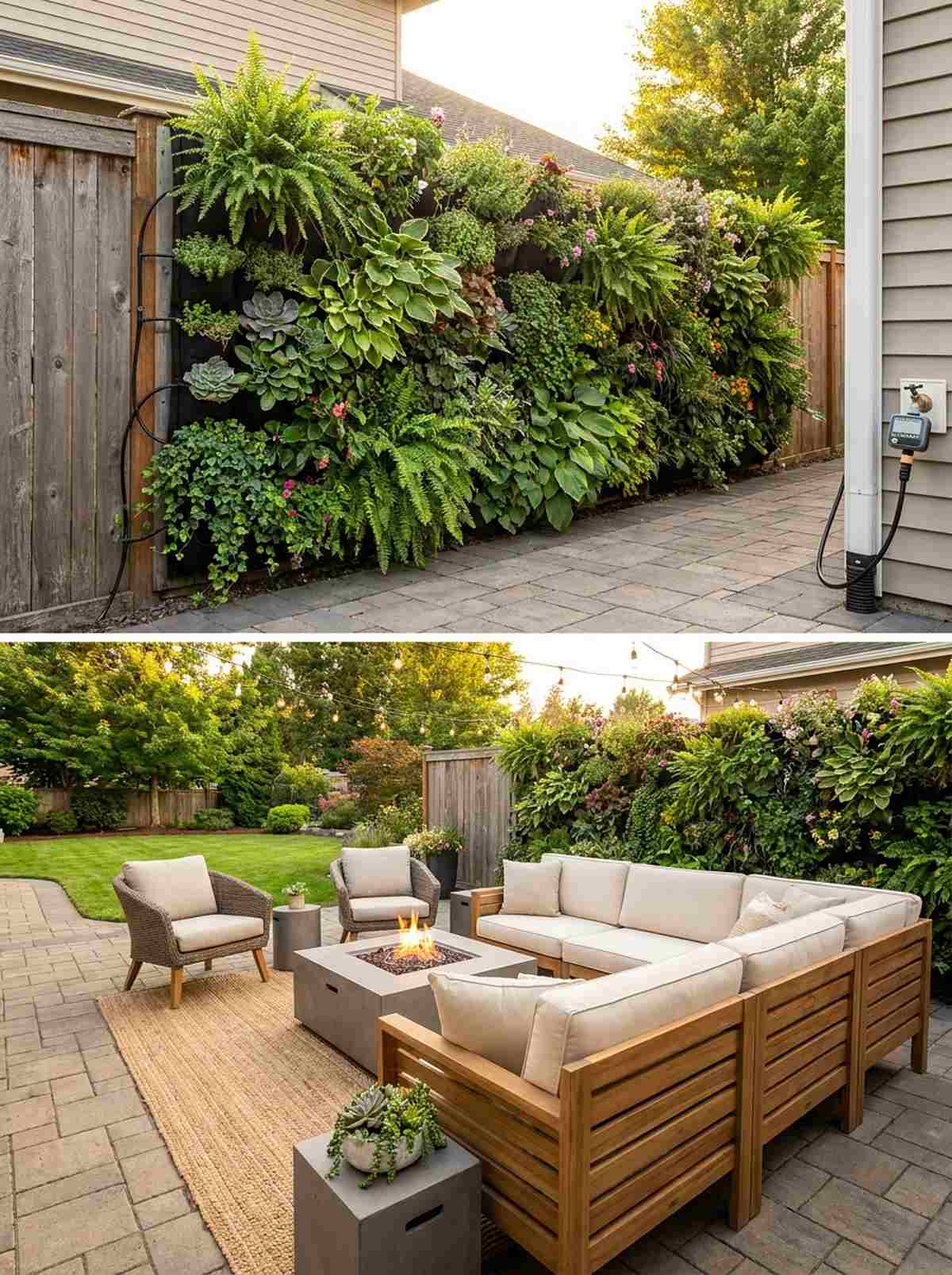 living wall backdrop