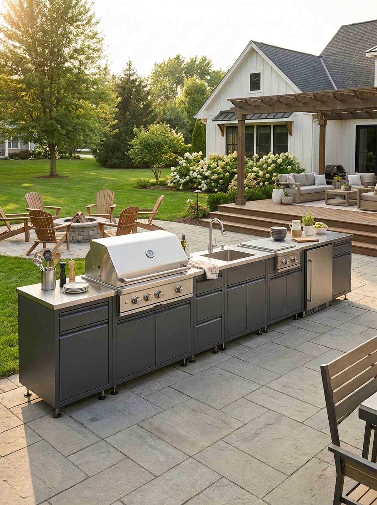 modular outdoor kitchen system
