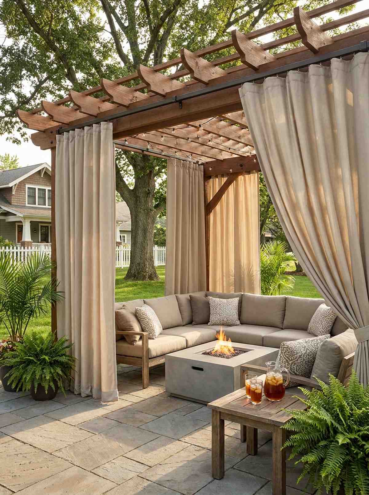 outdoor curtain panels