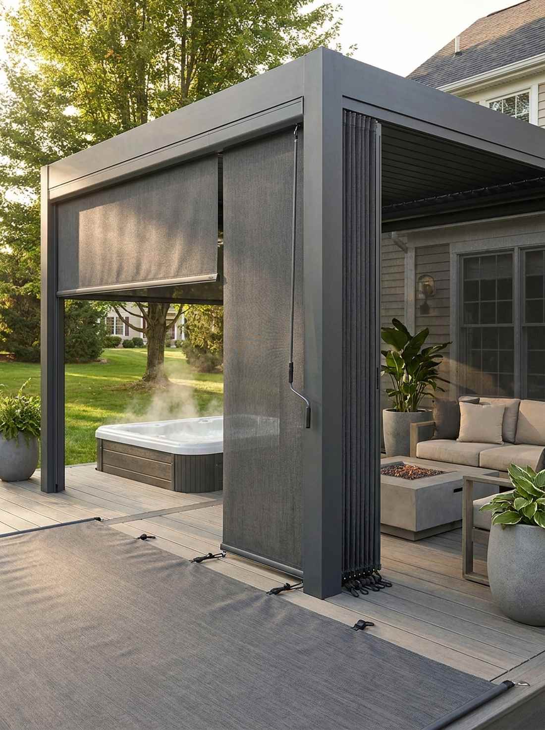outdoor roller shades
