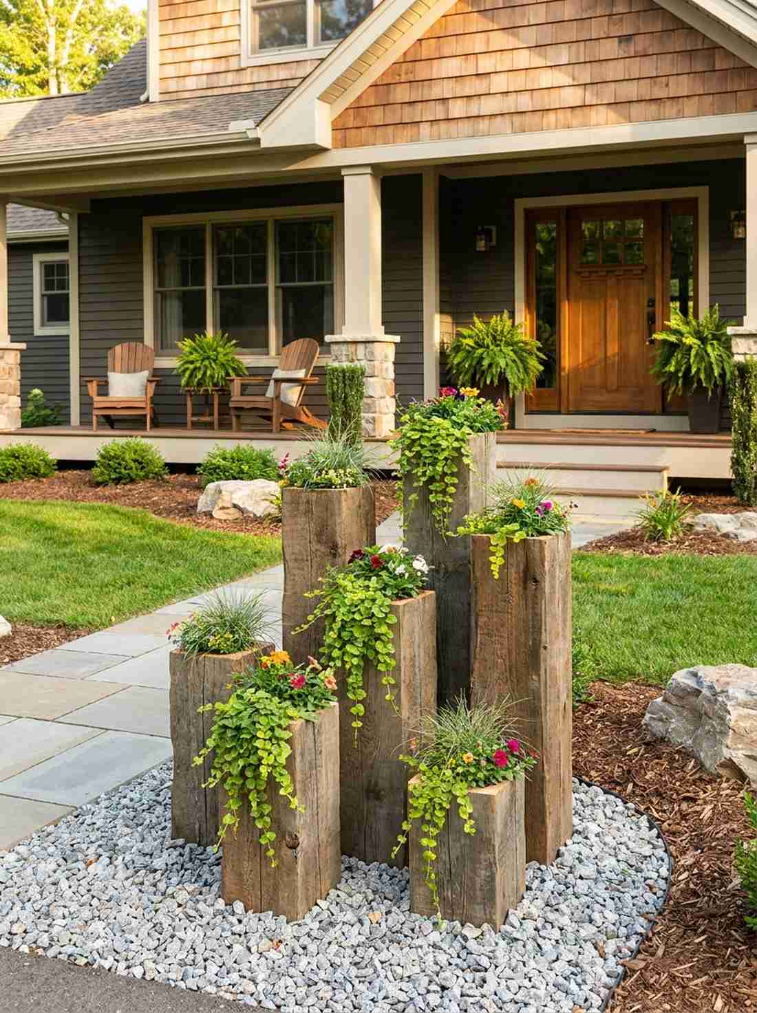 reclaimed fence post towers