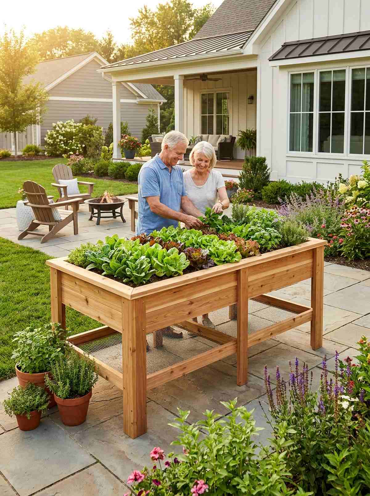 salad table raised bed