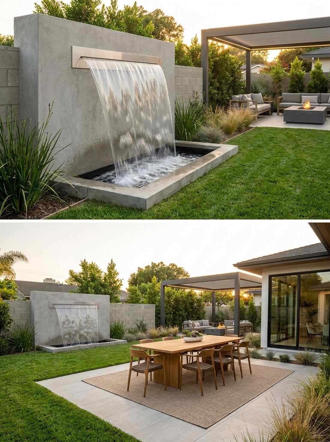 wall mounted sheet cascades
