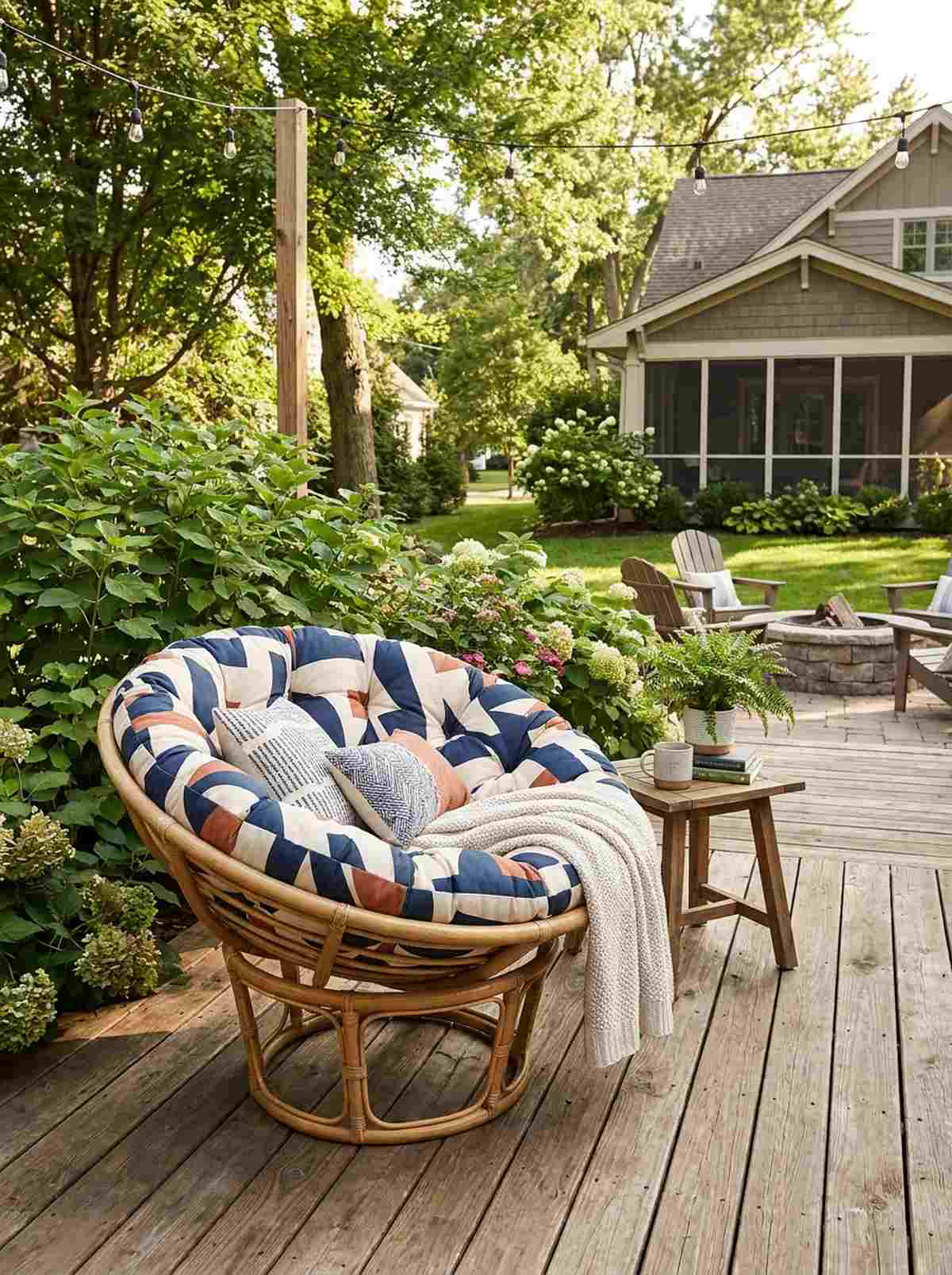 wicker papasan chair