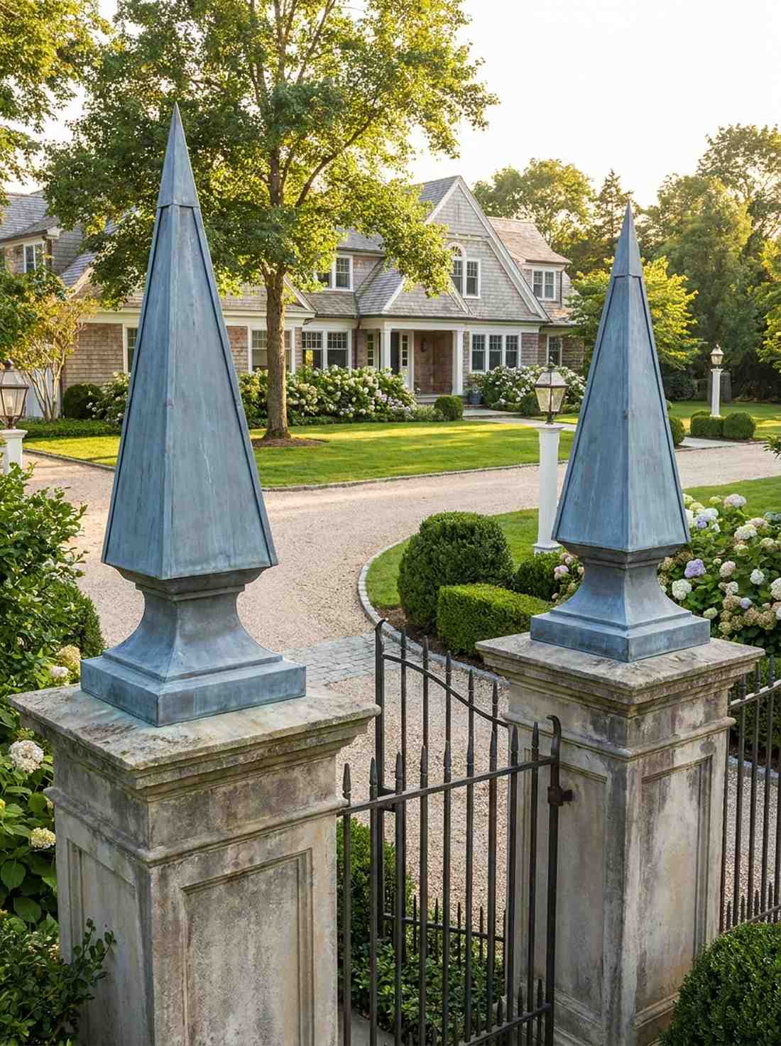 zinc finials