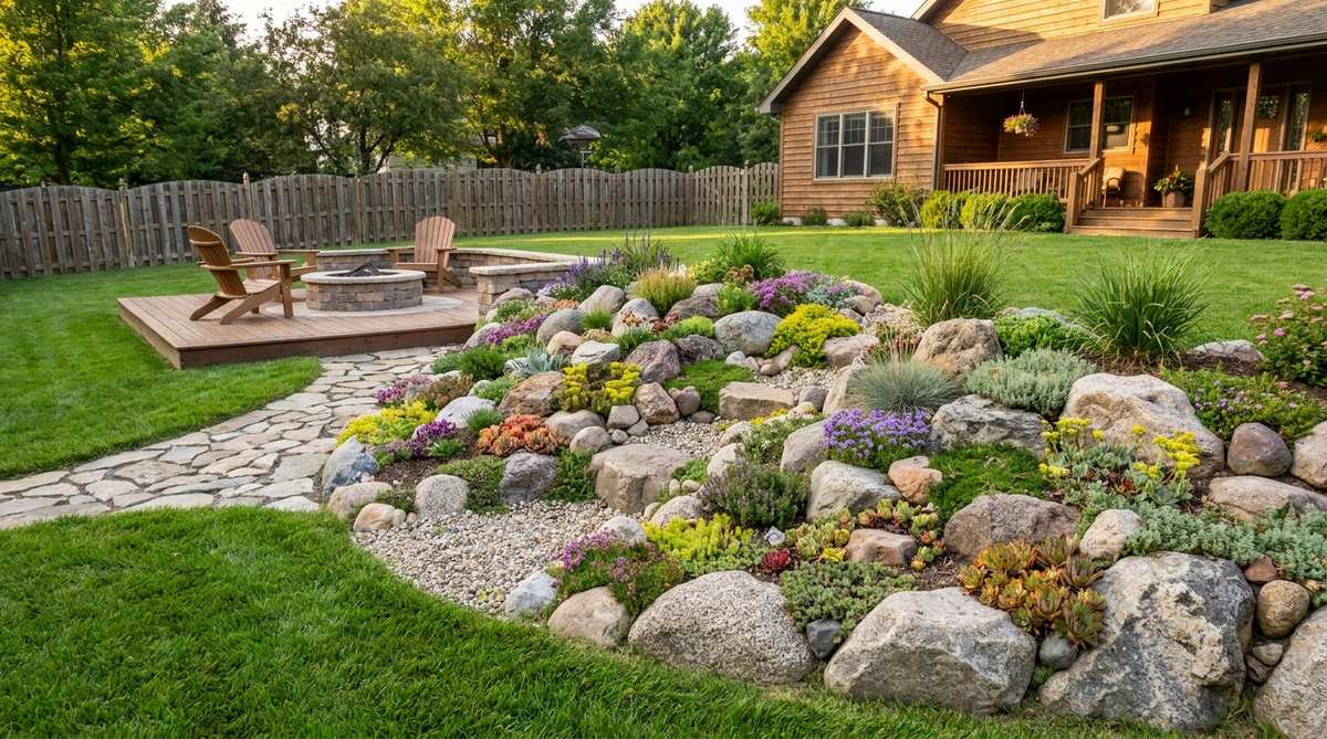 191 small garden rockery vertical