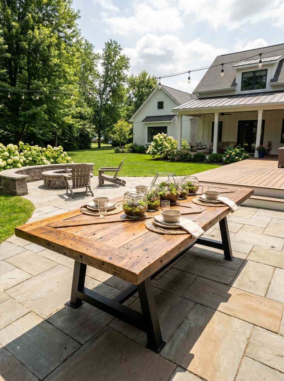 barn door dining table
