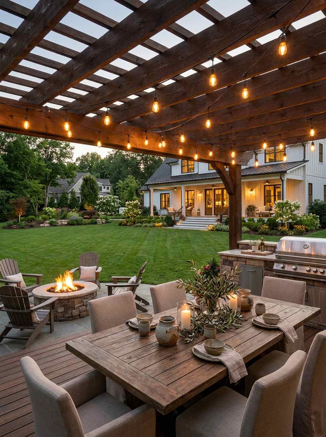 bistro string lights