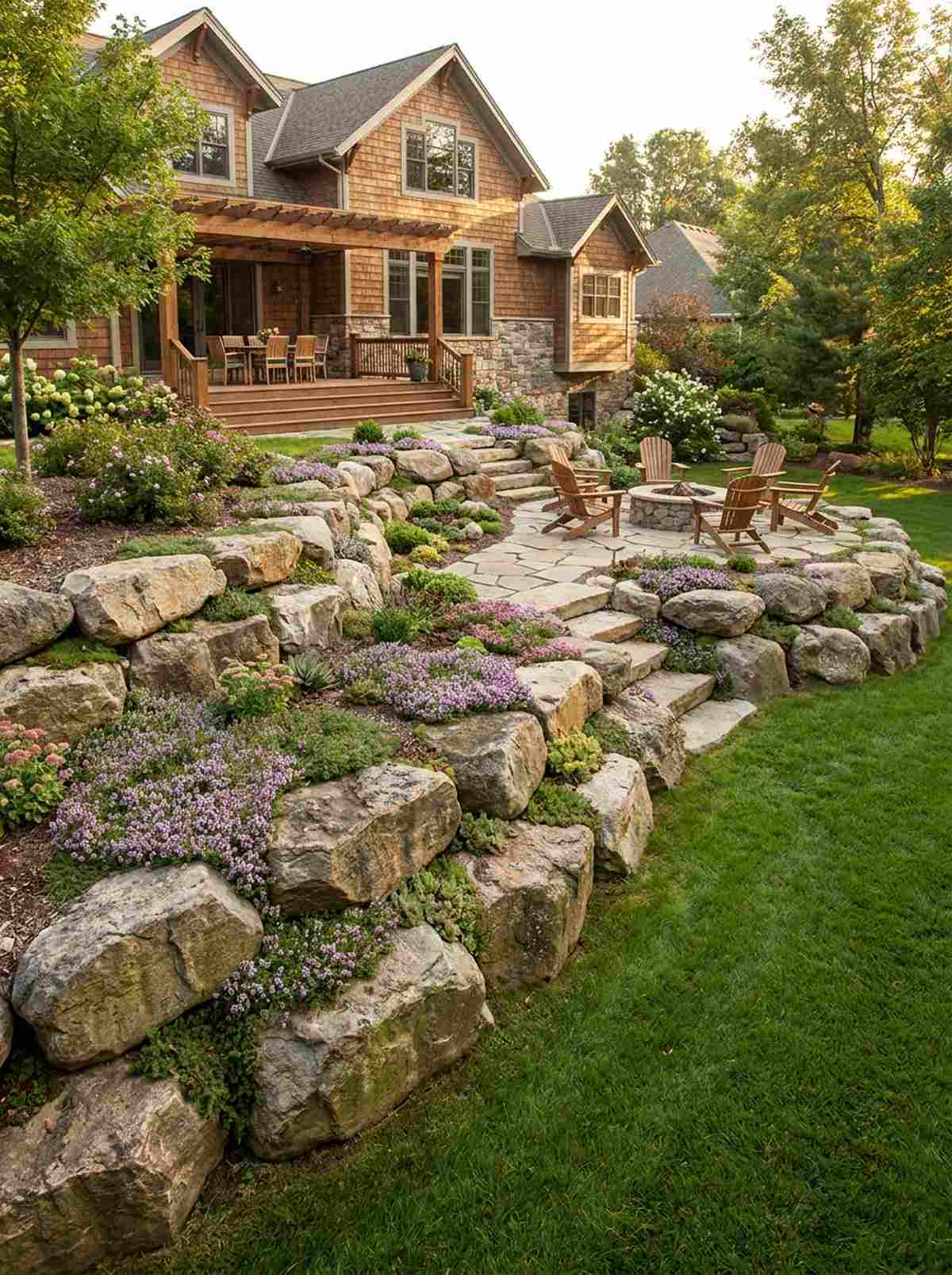 boulder retaining walls