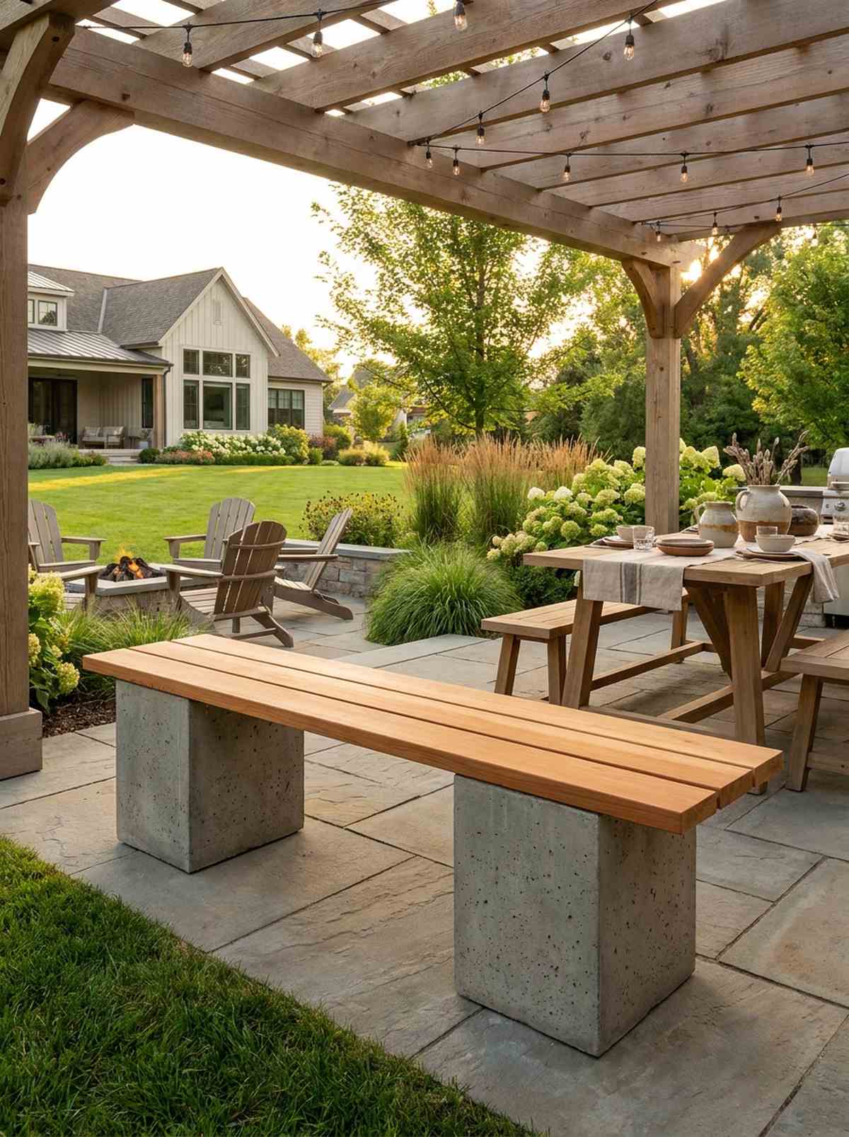 classic square leg cedar top
